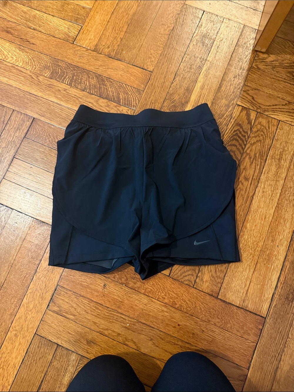 Nike Universa Black Layered Athletic Running Shorts